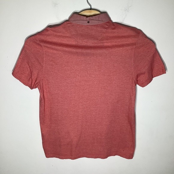 Ted Baker London Mens Short Sleeve Polo Red Size 6 - Picture 3 of 5